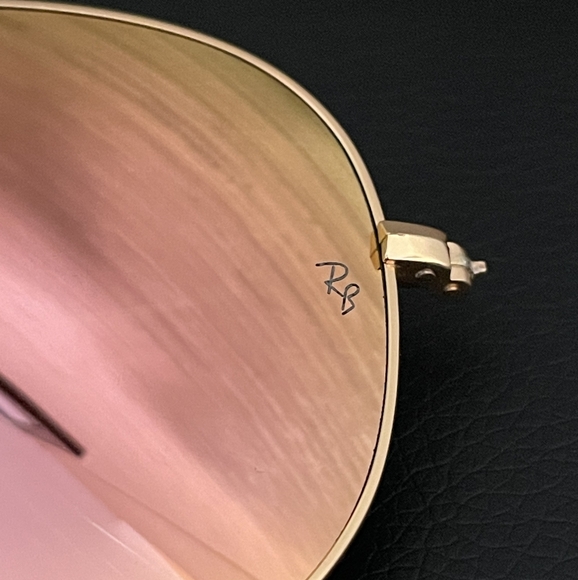 LIKE NEW RayBan Aviator RB3025 Copper Mirror Flash Lens Ray ban Sunglasses - Picture 8 of 16
